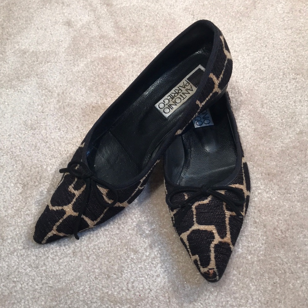 Antonio Parriego Made in Spain Giraffe pattern flats. Y2K EU 36- like a 5.5-6 US - Picture 3 of 11